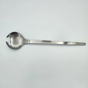 Vintage Mid Century Modern Stainless Steel Salad Serving Fork Spoon Japan